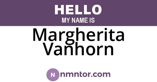 Margherita Vanhorn