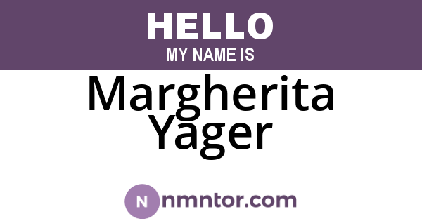 Margherita Yager