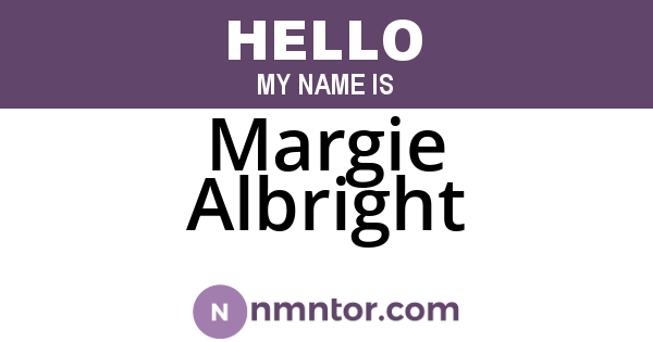 Margie Albright
