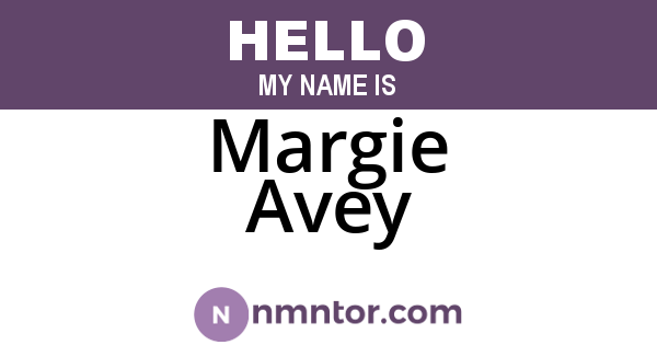 Margie Avey