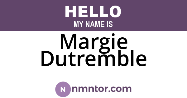 Margie Dutremble
