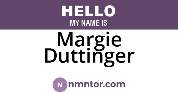 Margie Duttinger