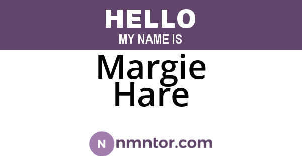 Margie Hare