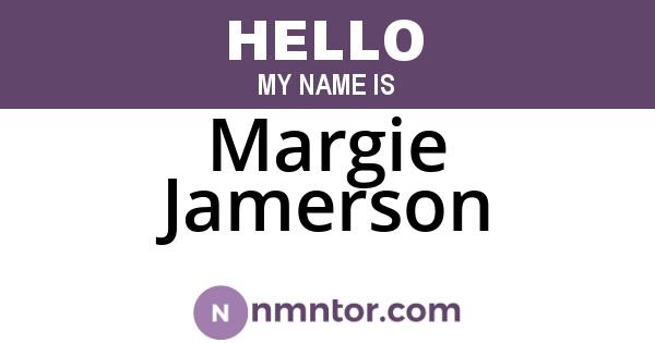 Margie Jamerson