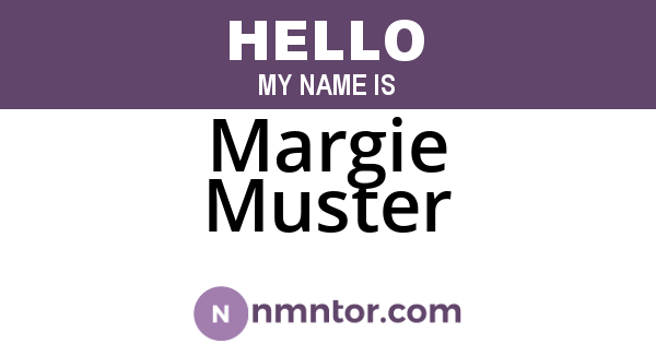 Margie Muster