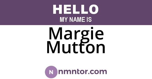 Margie Mutton