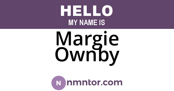 Margie Ownby
