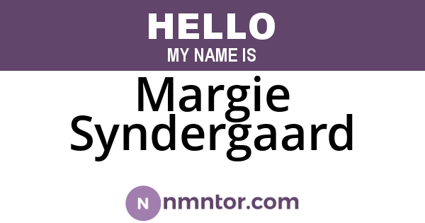 Margie Syndergaard