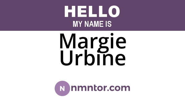 Margie Urbine