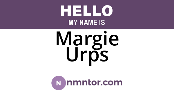 Margie Urps