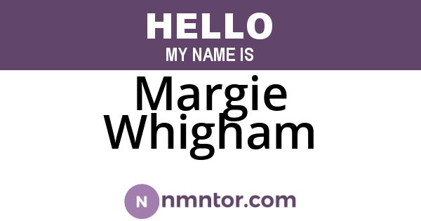 Margie Whigham