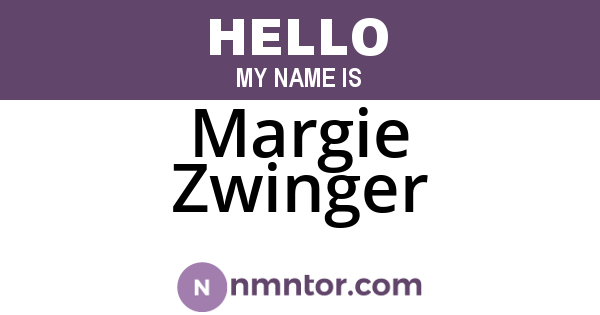 Margie Zwinger