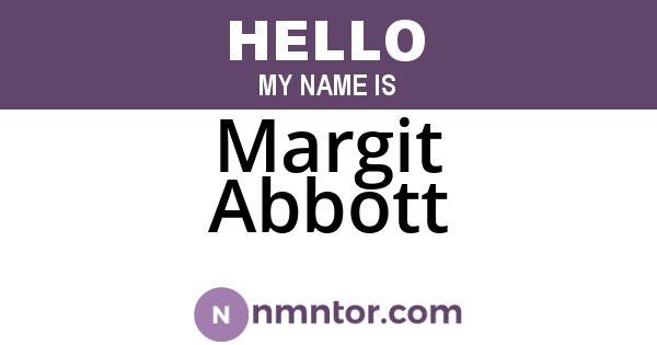 Margit Abbott