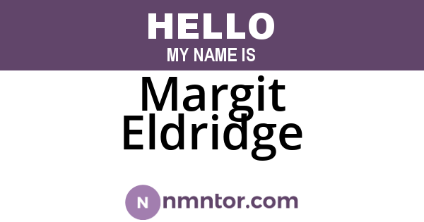 Margit Eldridge