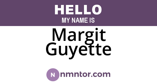 Margit Guyette