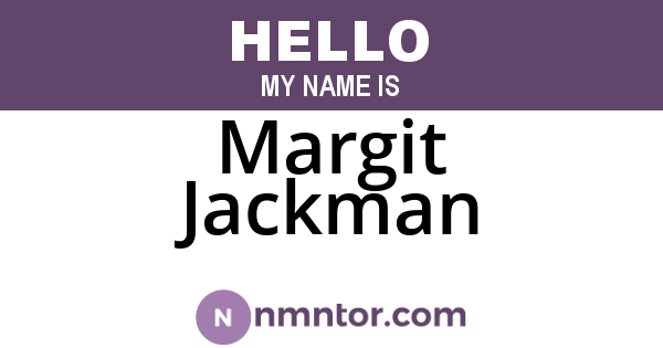 Margit Jackman