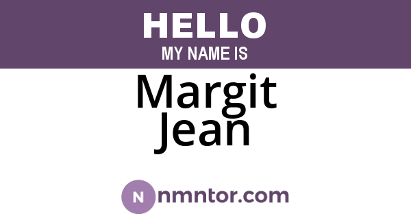 Margit Jean