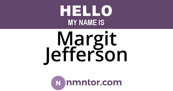 Margit Jefferson