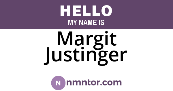 Margit Justinger
