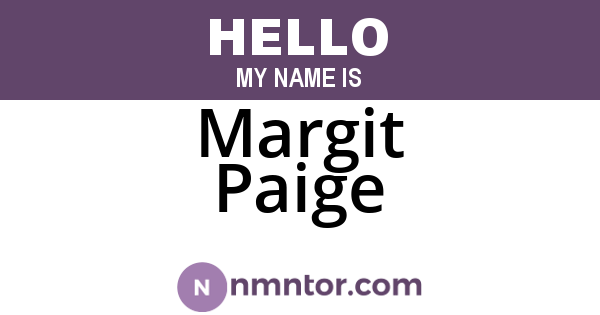 Margit Paige