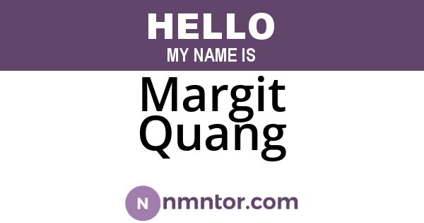 Margit Quang