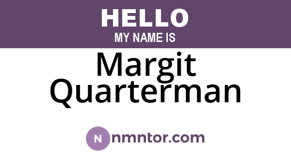 Margit Quarterman
