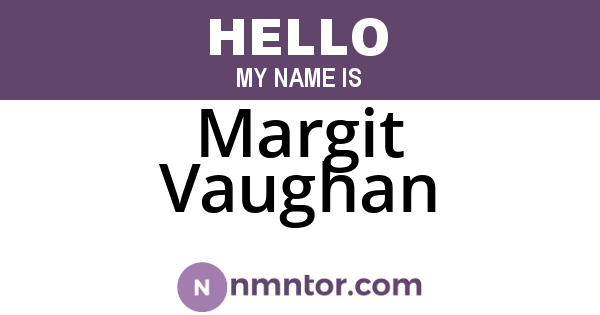 Margit Vaughan
