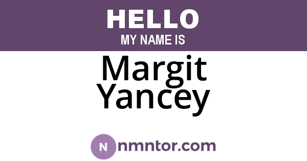 Margit Yancey