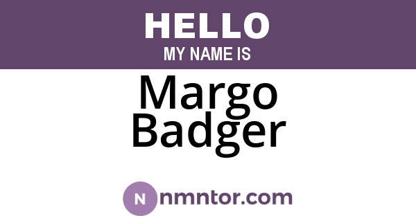 Margo Badger