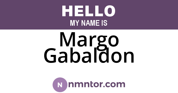 Margo Gabaldon