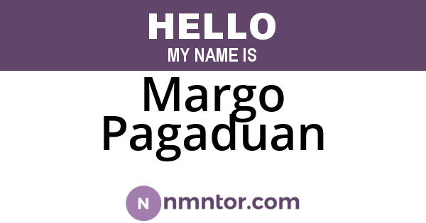Margo Pagaduan