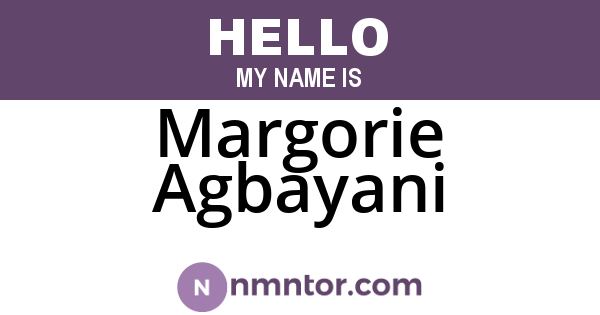 Margorie Agbayani