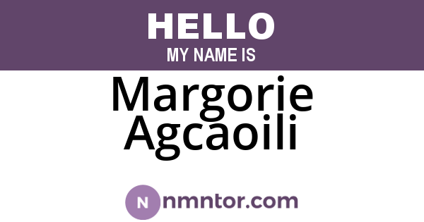Margorie Agcaoili