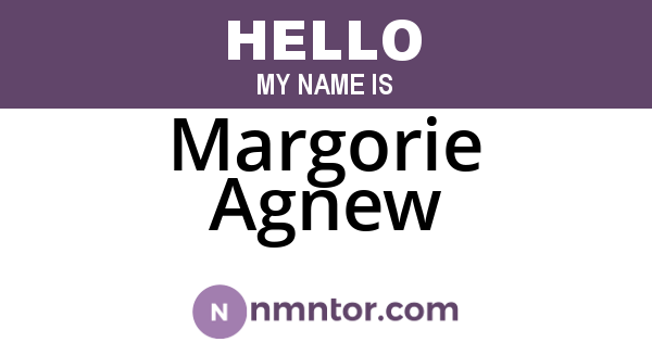 Margorie Agnew