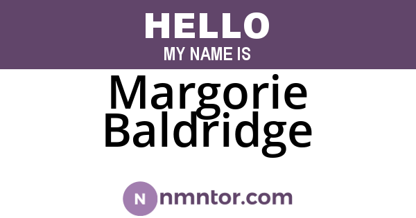 Margorie Baldridge