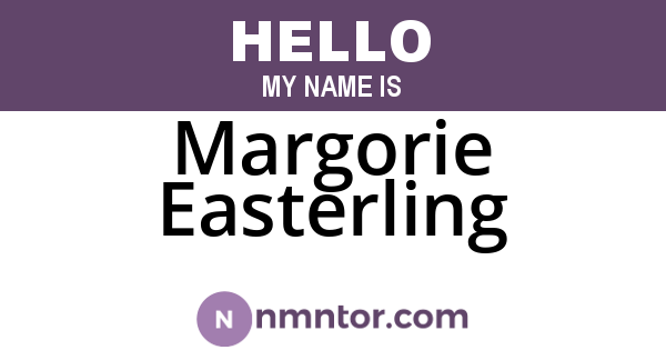 Margorie Easterling