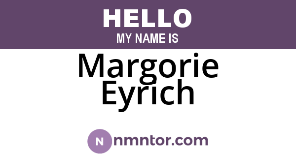 Margorie Eyrich
