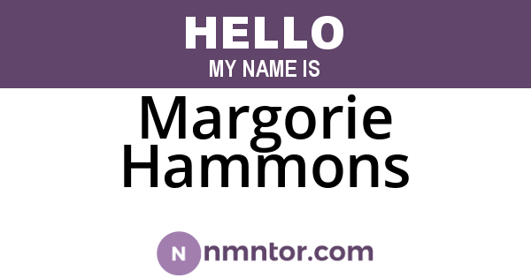 Margorie Hammons