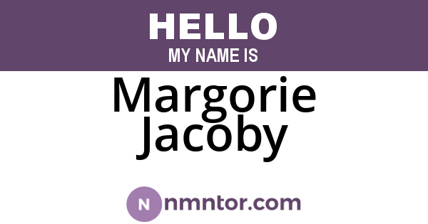 Margorie Jacoby