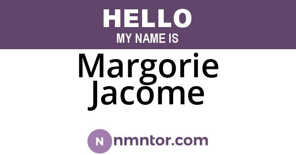 Margorie Jacome