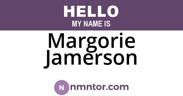 Margorie Jamerson