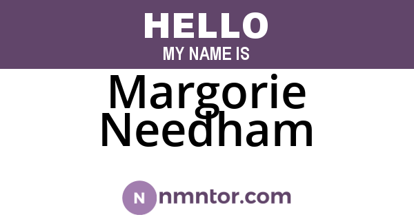Margorie Needham