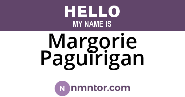 Margorie Paguirigan