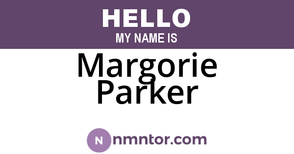 Margorie Parker