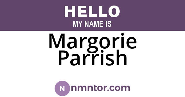 Margorie Parrish