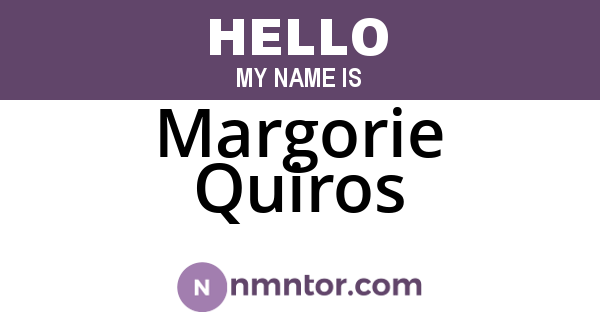 Margorie Quiros