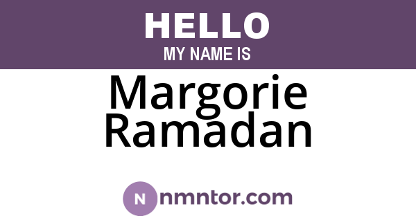 Margorie Ramadan