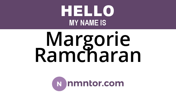 Margorie Ramcharan