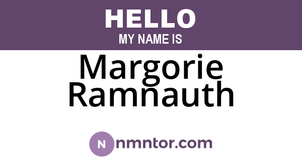 Margorie Ramnauth