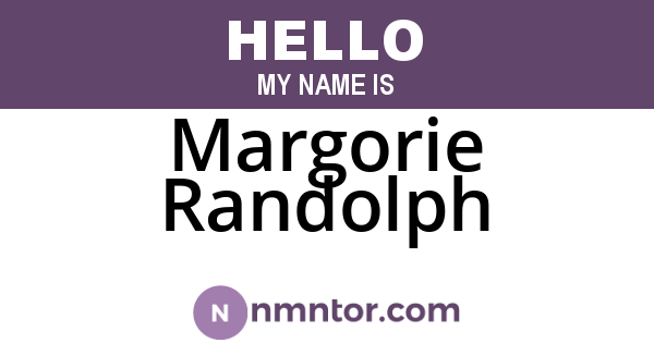 Margorie Randolph